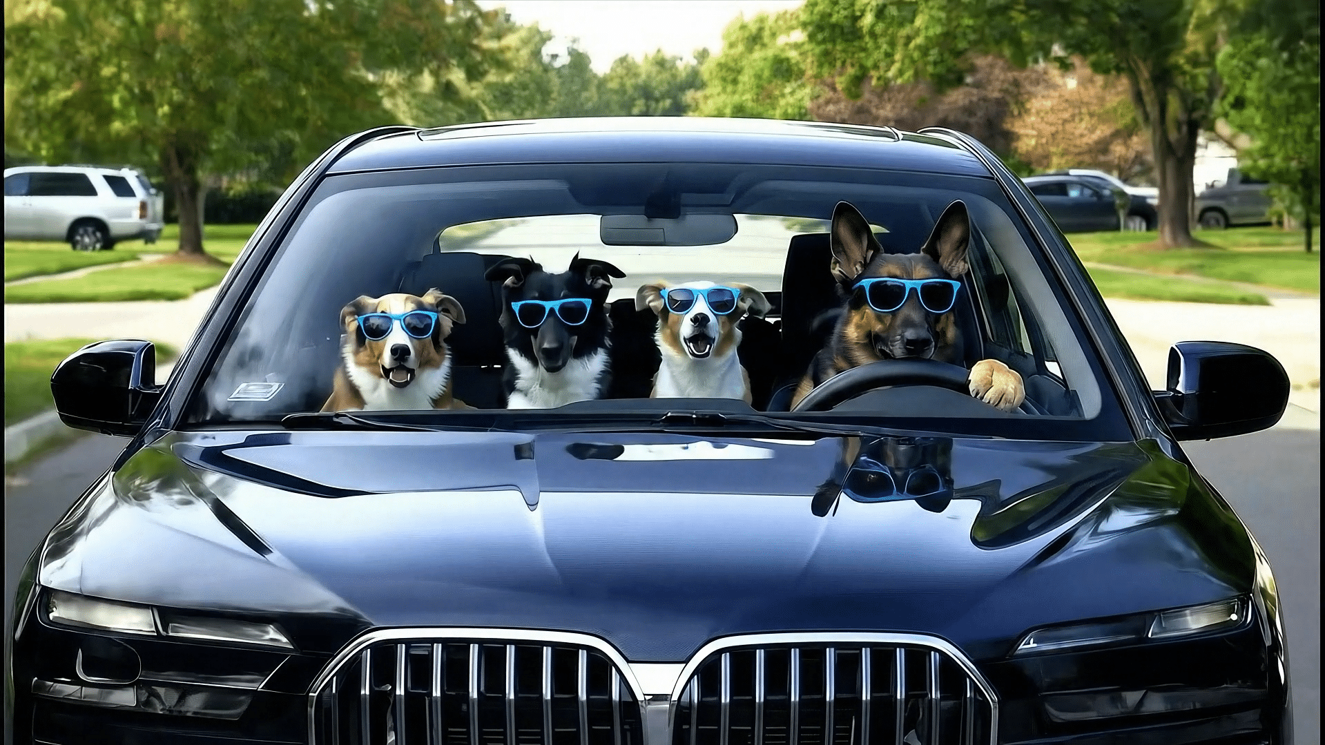 Dogs Car